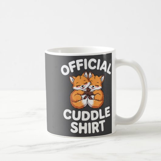 Cute Fox Snuggle Couple This Is My Cuddle  コーヒーマグカップ (右)