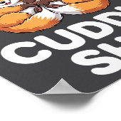 Cute Fox Snuggle Couple This Is My Cuddle  ポスター (角)