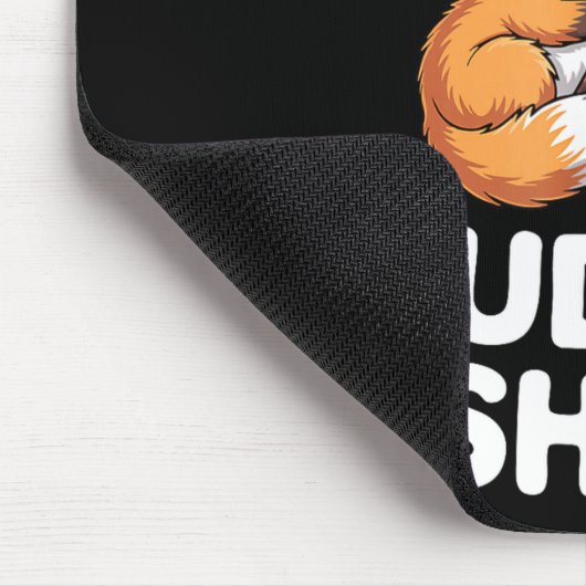 Cute Fox Snuggle Couple This Is My Cuddle  マウスパッド (コーナー)