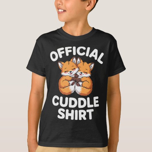 Cute Fox Snuggle Couple This Is My Cuddle  Tシャツ (正面)