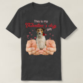 Cute Fox Terrier This Is My Valentine's Day Pajama Tシャツ (デザイン正面)
