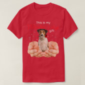 Cute Fox Terrier This Is My Valentine's Day Pajama Tシャツ (デザイン正面)