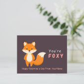 Cute Fox Valentine’s Day Card – You’re Foxy シーズンポストカード (スタンド正面)