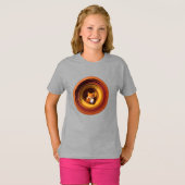 Cute Fox with Geometric Easter Egg in Paper Cutout Tシャツ (正面フル)