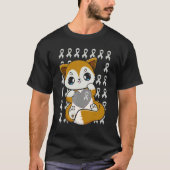 Cute Fox With Ribbon For Dyslexia Awareness Tシャツ (正面)