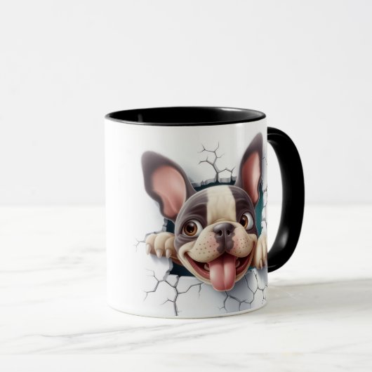 Cute French bull マグカップ (正面右)