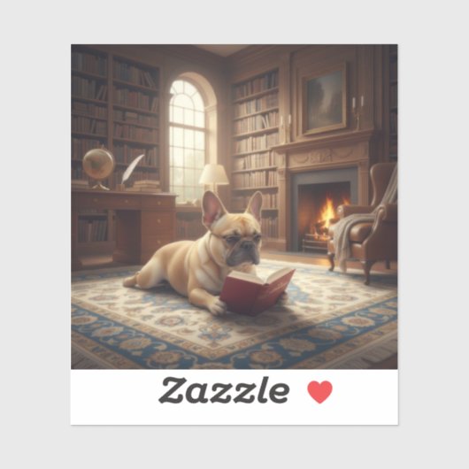 Cute French Bulldog シール (シート)
