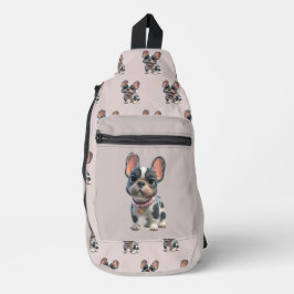 Cute French Bulldog スリングバッグ