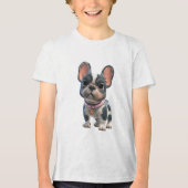 Cute French Bulldog トライブレンドＴシャツ (正面)