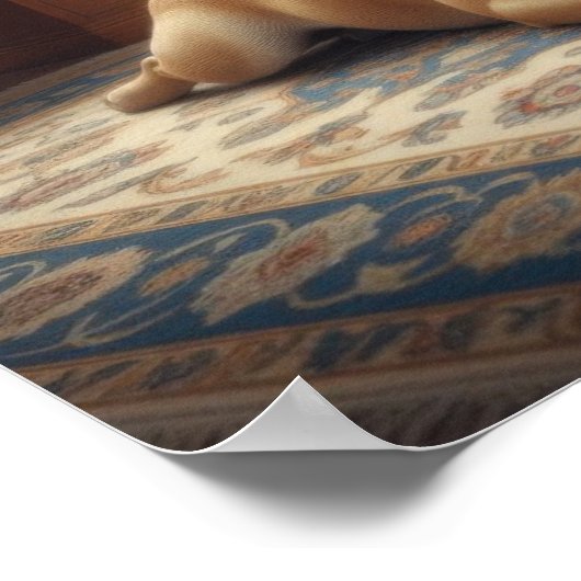 Cute French Bulldog ポスター (角)