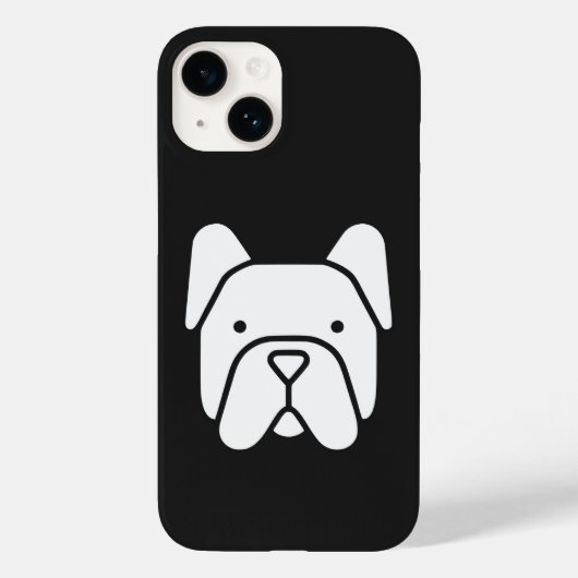 Cute French Bulldog Case-Mate iPhoneケース (裏面)