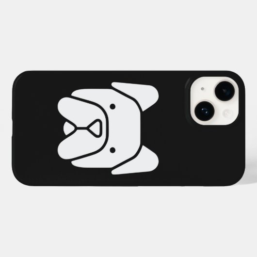 Cute French Bulldog Case-Mate iPhoneケース (裏面 (横))