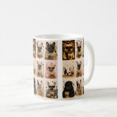 Cute French Bulldog Coffee Collection – Aesthetic  コーヒーマグカップ (正面右)