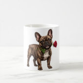‏Cute French Bulldog Dog コーヒーマグカップ (中央)