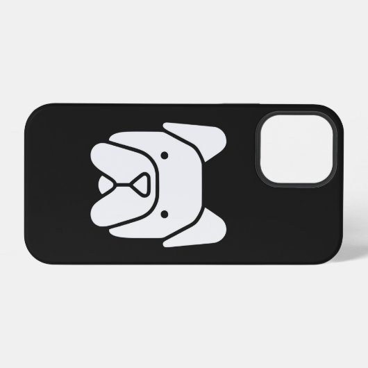 Cute French Bulldog iPhoneケース (裏面横)
