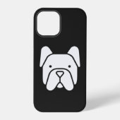 Cute French Bulldog iPhoneケース (裏面)