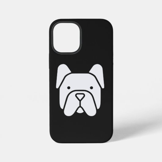 Cute French Bulldog iPhoneケース (裏面)