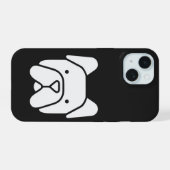Cute French Bulldog iPhone 15ケース (裏面横)