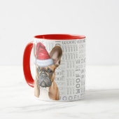 Cute French Bulldog Lover Christmas Holiday マグカップ (正面左)