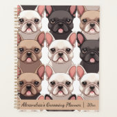 Cute French Bulldog Planner プランナー手帳 (正面)