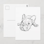 Cute French Bulldog Postcard ポストカード (正面/裏面)