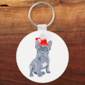 Cute French Bulldog Puppy  キーホルダー (裏面)