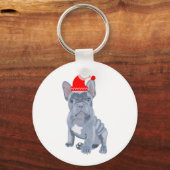 Cute French Bulldog Puppy  キーホルダー (正面)