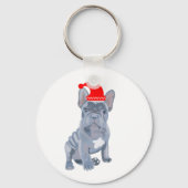 Cute French Bulldog Puppy  キーホルダー (裏面)