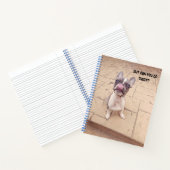 Cute French Bulldog puppy journal notebook  ノートブック (内部)