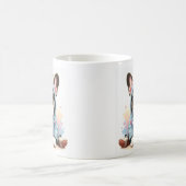 Cute French Bulldog Puppy Mug コーヒーマグカップ (中央)