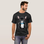 cute French Bulldog Tシャツ (正面フル)
