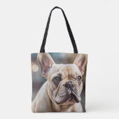 Cute French Bulldog Tote Bag トートバッグ (裏面)