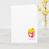 Cute French Fries IVF/Embryo Transfer Encouragemen カード (黄色い花)