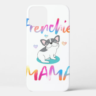 Cute Frenchie Bulldog Mama Colorful iPhone 12ケース