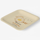 Cute Fried Egg 1st Birthday ペーパープレート (傾斜あり)