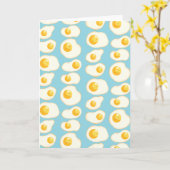 Cute Fried eggs カード (黄色い花)