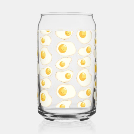 Cute Fried eggs ガラス缶 (裏面)