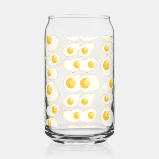 Cute Fried eggs ガラス缶 (右)