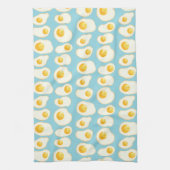 Cute Fried eggs キッチンタオル (縦)