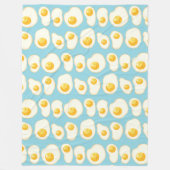 Cute Fried eggs フリースブランケット (正面)
