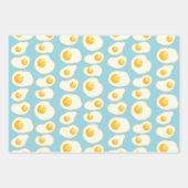 Cute Fried eggs ラッピングペーパーシート (正面2)