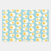 Cute Fried eggs ラッピングペーパーシート (正面)