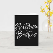 Cute Friends For Women Funny Show Ies  カード (黄色い花)