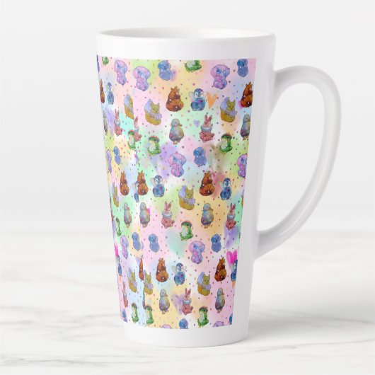 Cute friends of Animals Mug カフェラテマグ (右)