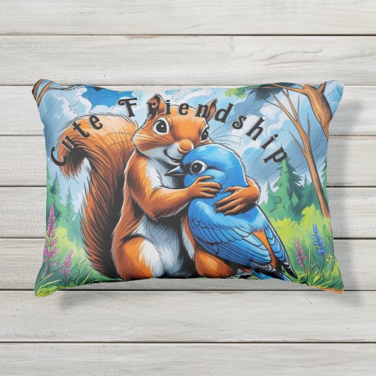 Cute Friendship アウトドアクッション (正面)