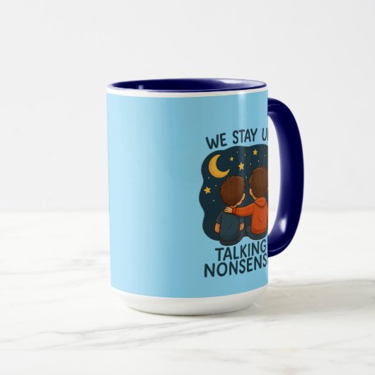 Cute Friendship Night Sky Combo Mug マグカップ (正面右)