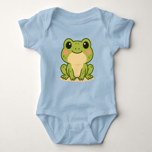  Cute Frog Baby Onsie ベビーボディスーツ (正面)