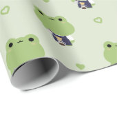 Cute Frog Barista ラッピングペーパー (ロールコーナー)