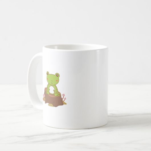 Cute Frog Coffee Cup コーヒーマグカップ (正面左)