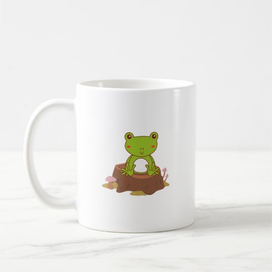 Cute Frog Coffee Cup コーヒーマグカップ (左)